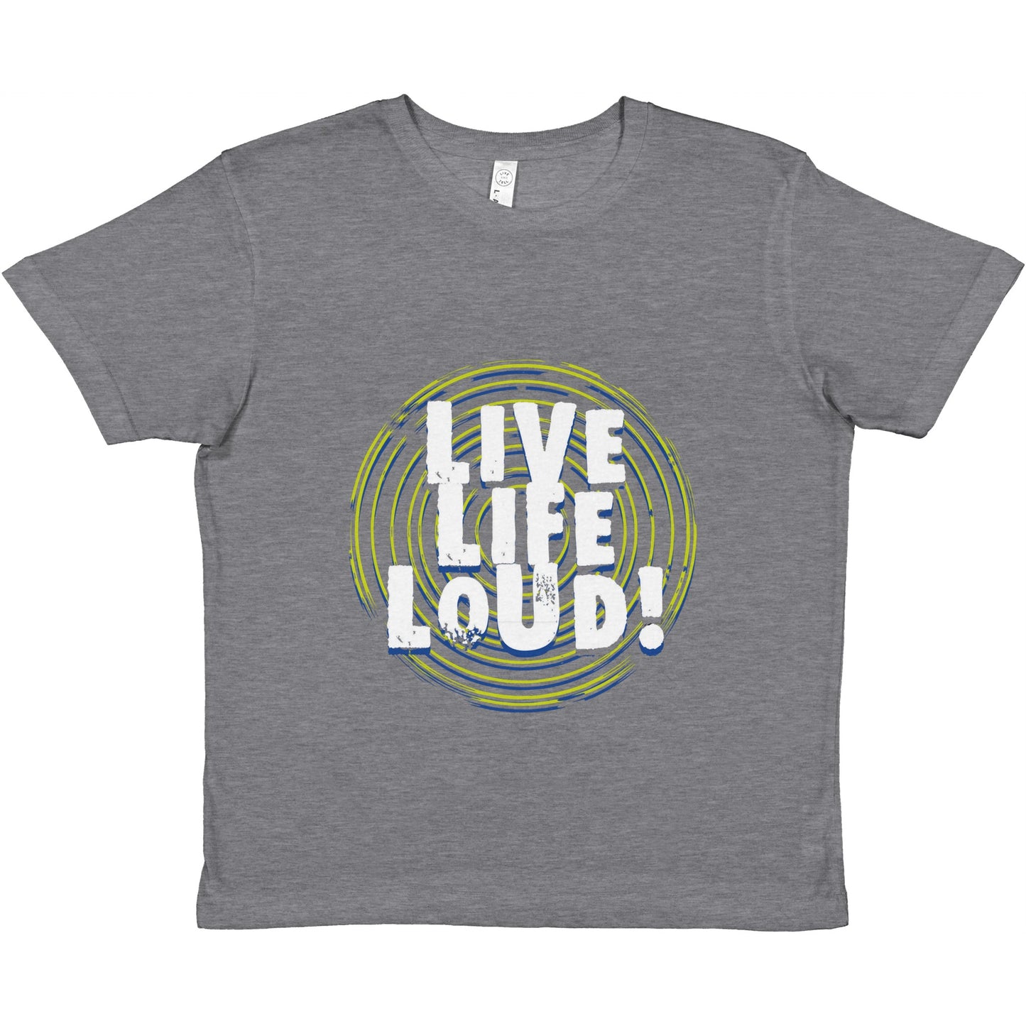 Live Life Loud Green Premium Kids Crewneck T-shirt