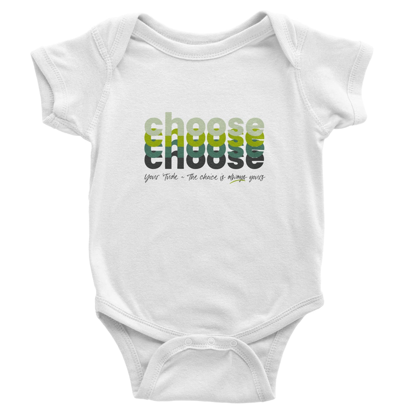 Choose Green Classic Baby Short Sleeve Bodysuit