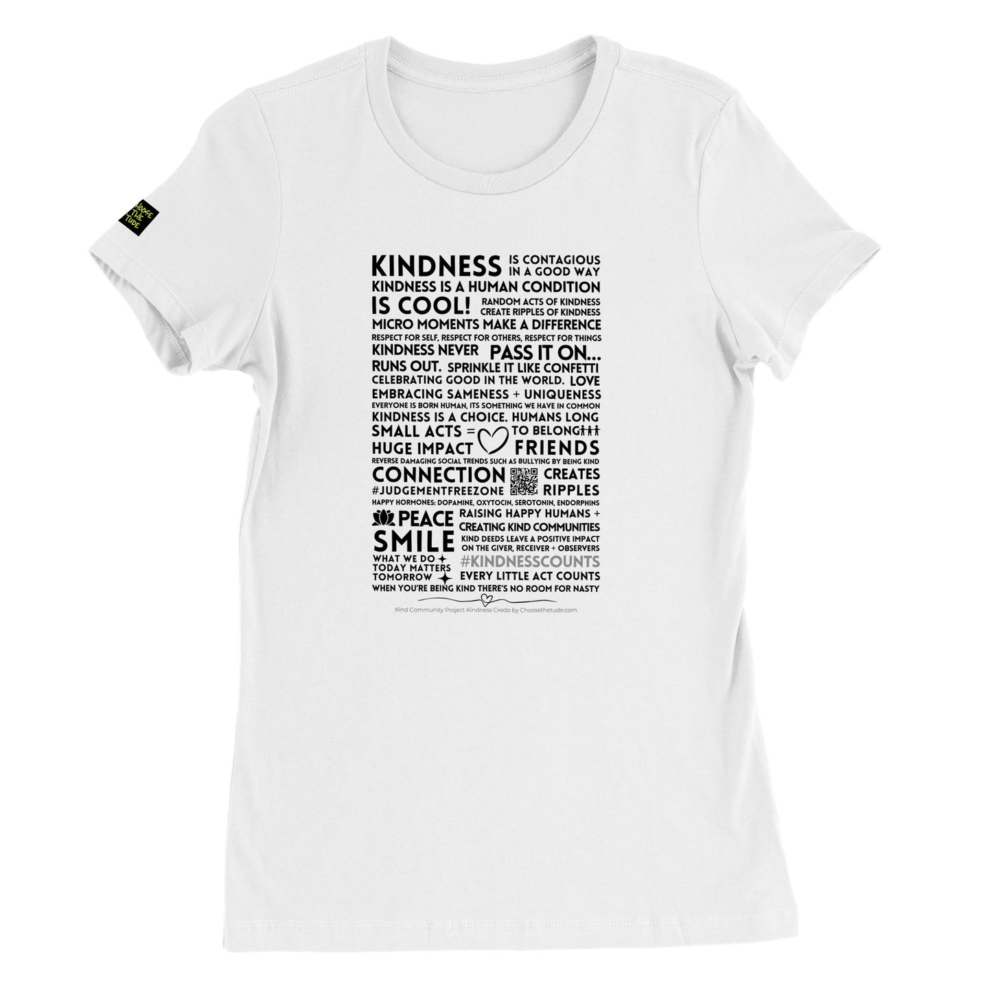 Kindness Creed Premium Womens Crewneck T-shirt