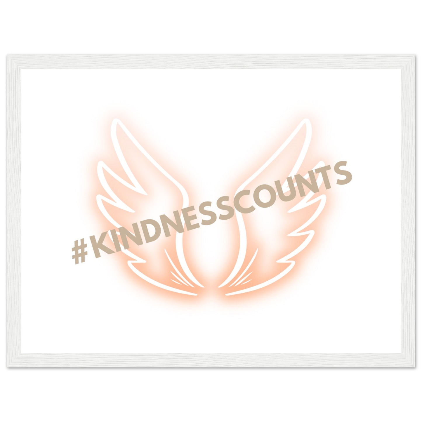 Angel Wings Premium Matte Paper Wooden Framed Poster