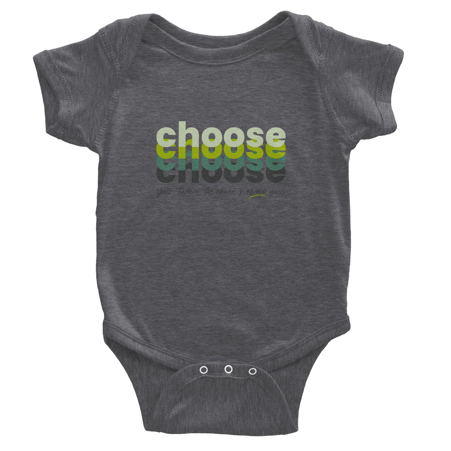 Choose Green Classic Baby Short Sleeve Bodysuit