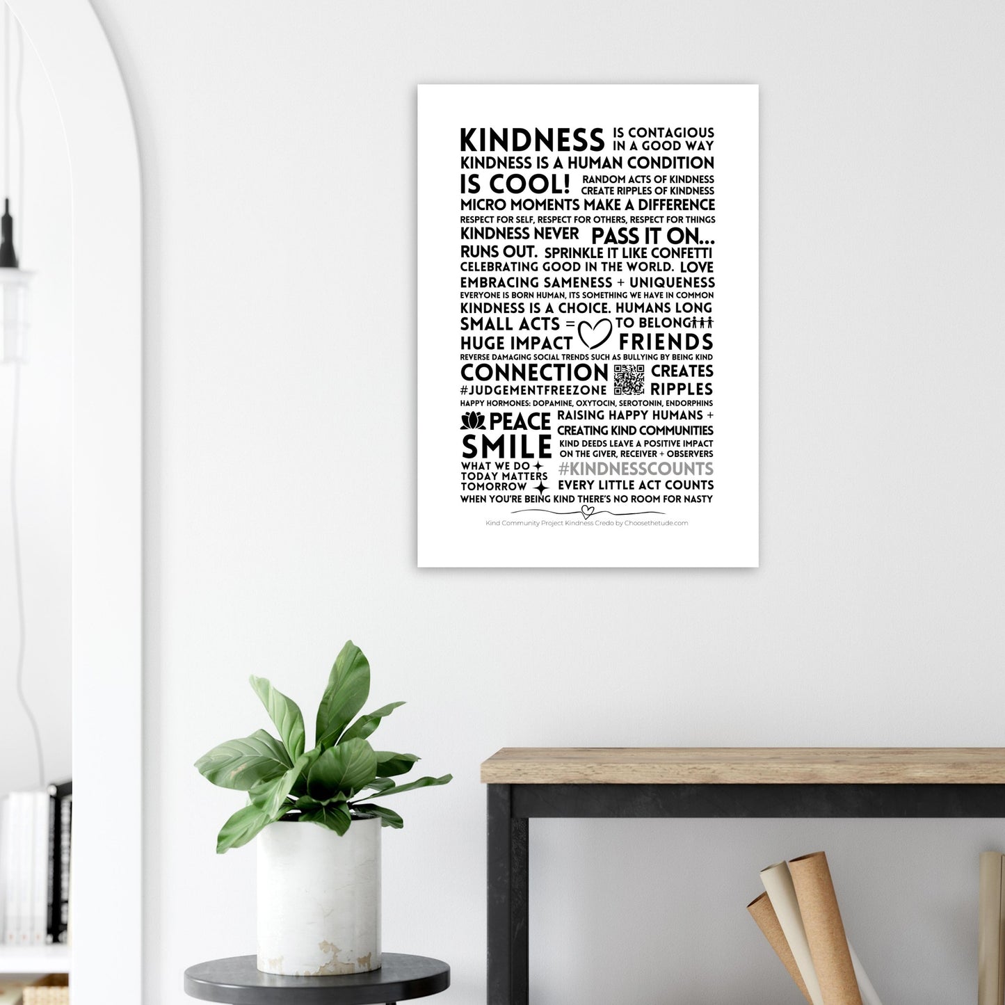Kindness Creed Premium Matte Paper Poster