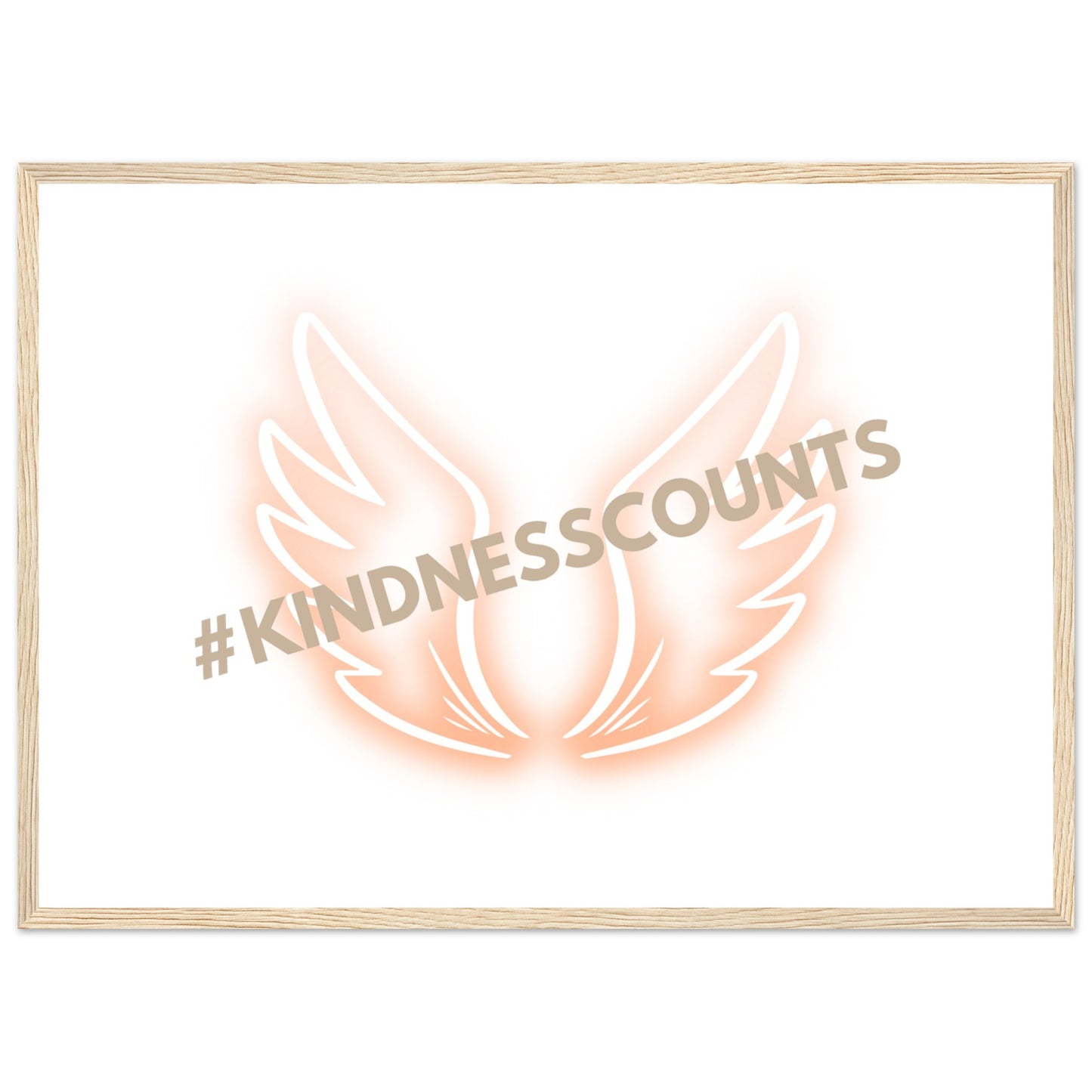 Angel Wings Premium Matte Paper Wooden Framed Poster