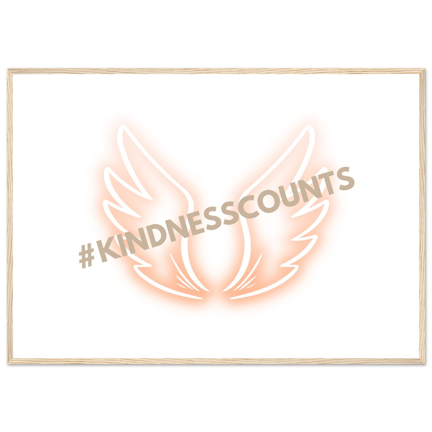 Angel Wings Premium Matte Paper Wooden Framed Poster