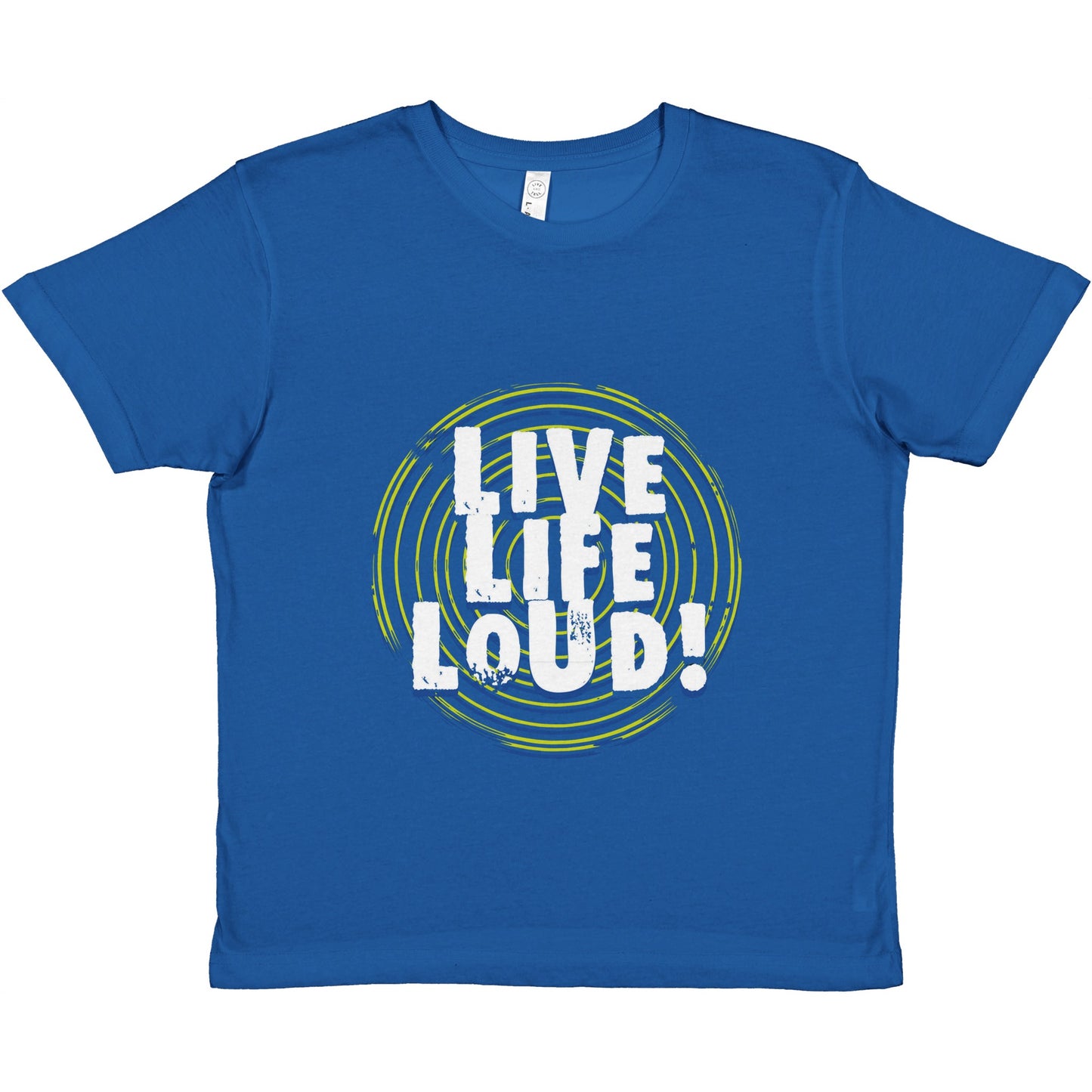 Live Life Loud Green Premium Kids Crewneck T-shirt