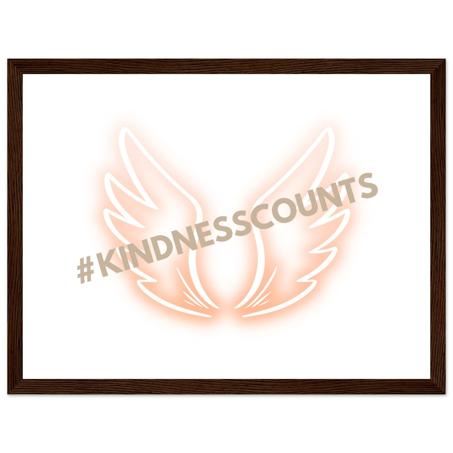 Angel Wings Premium Matte Paper Wooden Framed Poster