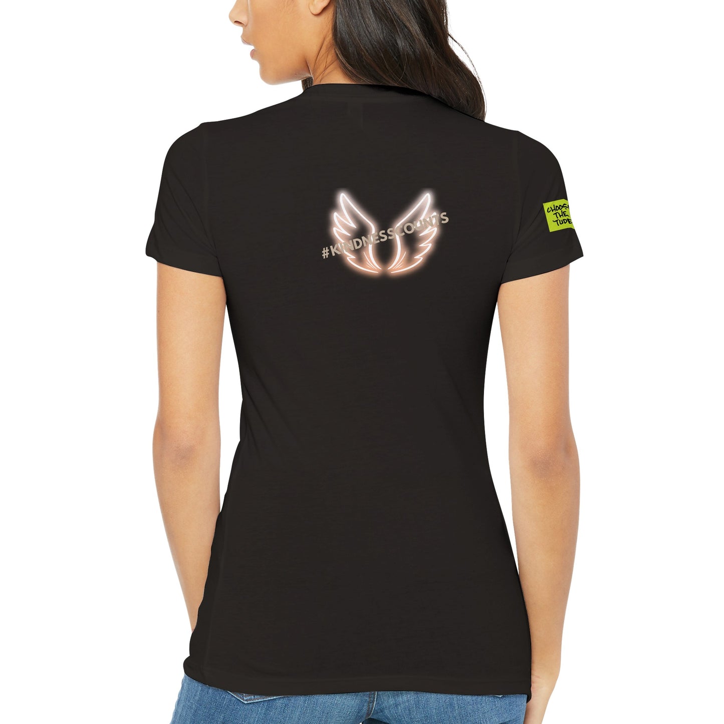 Angel Wings Premium Womens Crewneck T-shirt