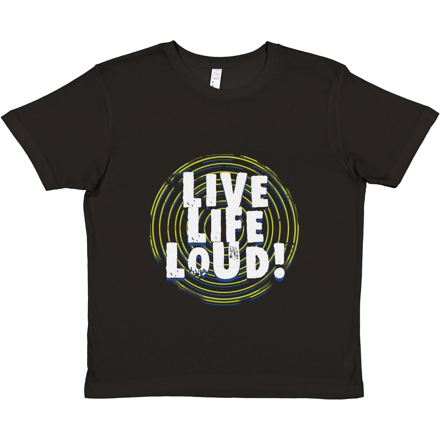 Live Life Loud Green Premium Kids Crewneck T-shirt