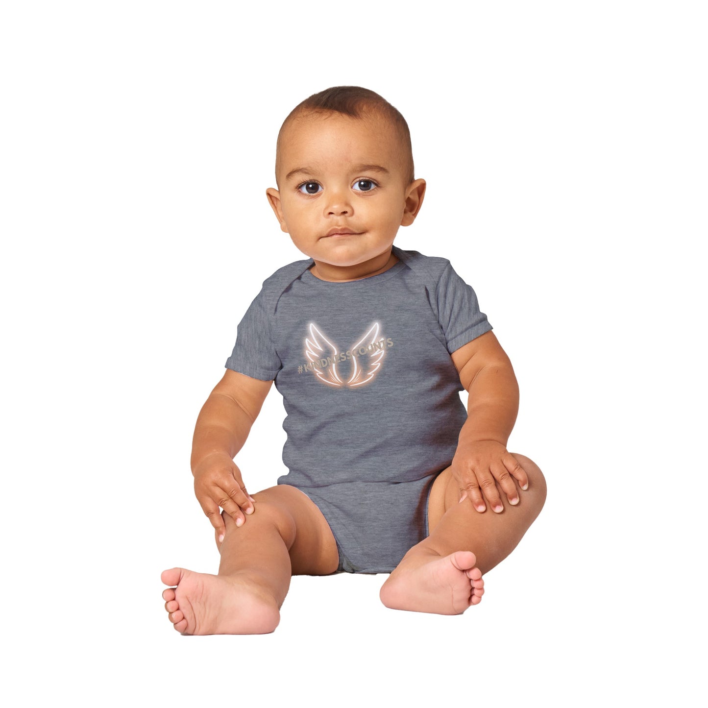 Angel Wings Classic Baby Short Sleeve Bodysuit