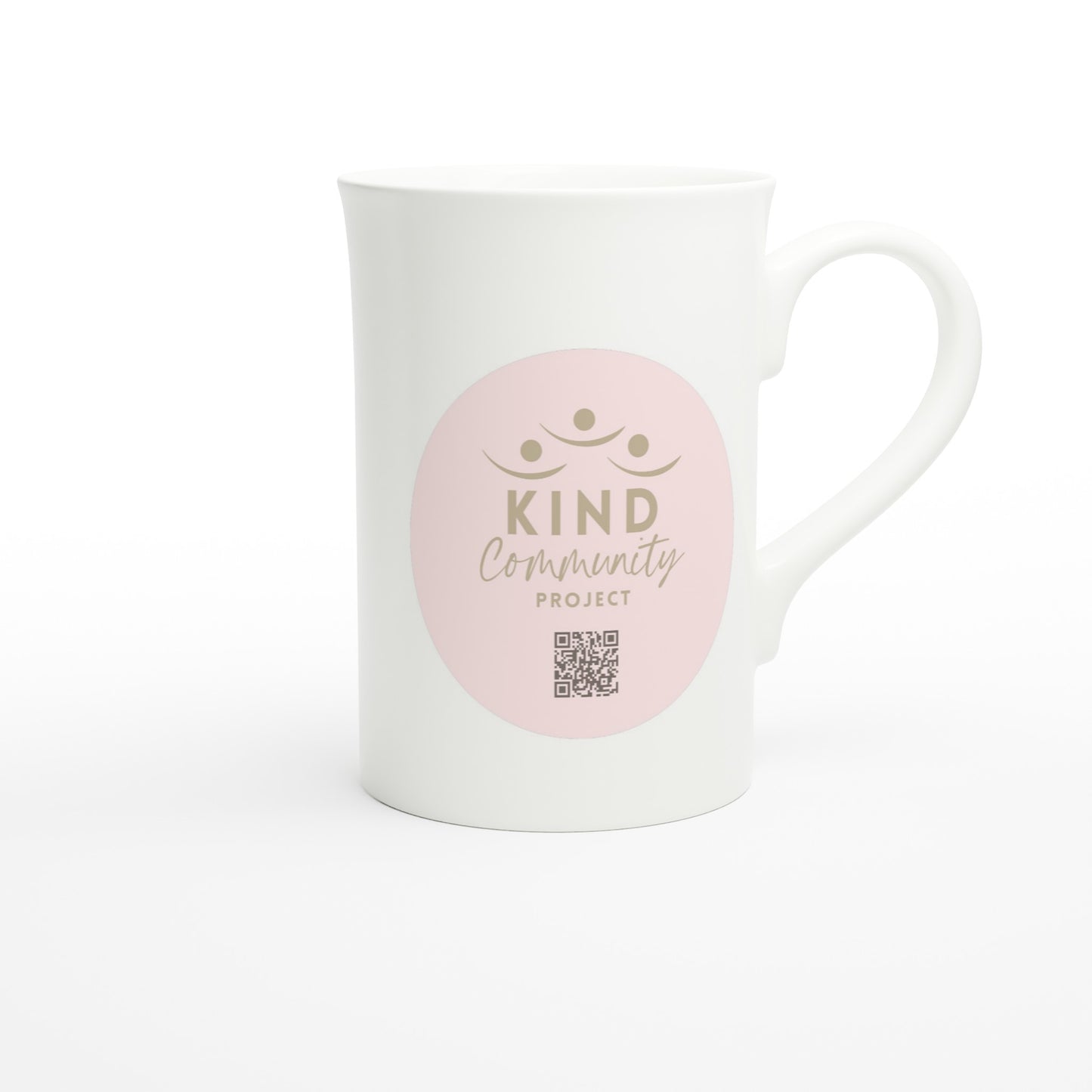 Kindness Counts White 10oz Porcelain Slim Mug