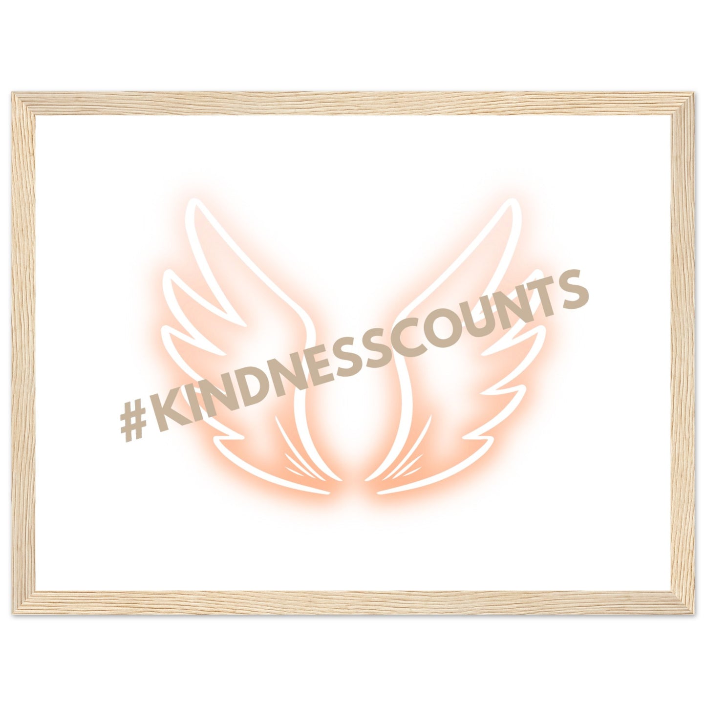Angel Wings Premium Matte Paper Wooden Framed Poster