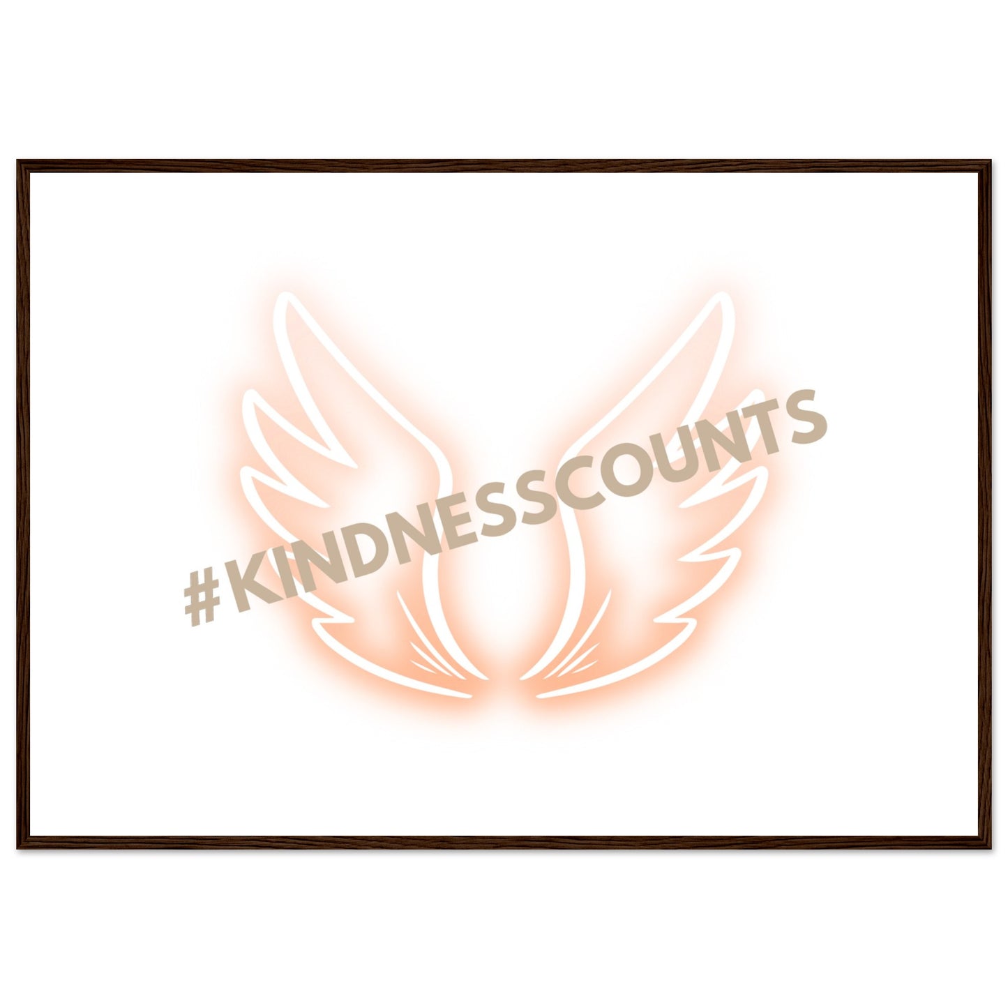 Angel Wings Premium Matte Paper Wooden Framed Poster