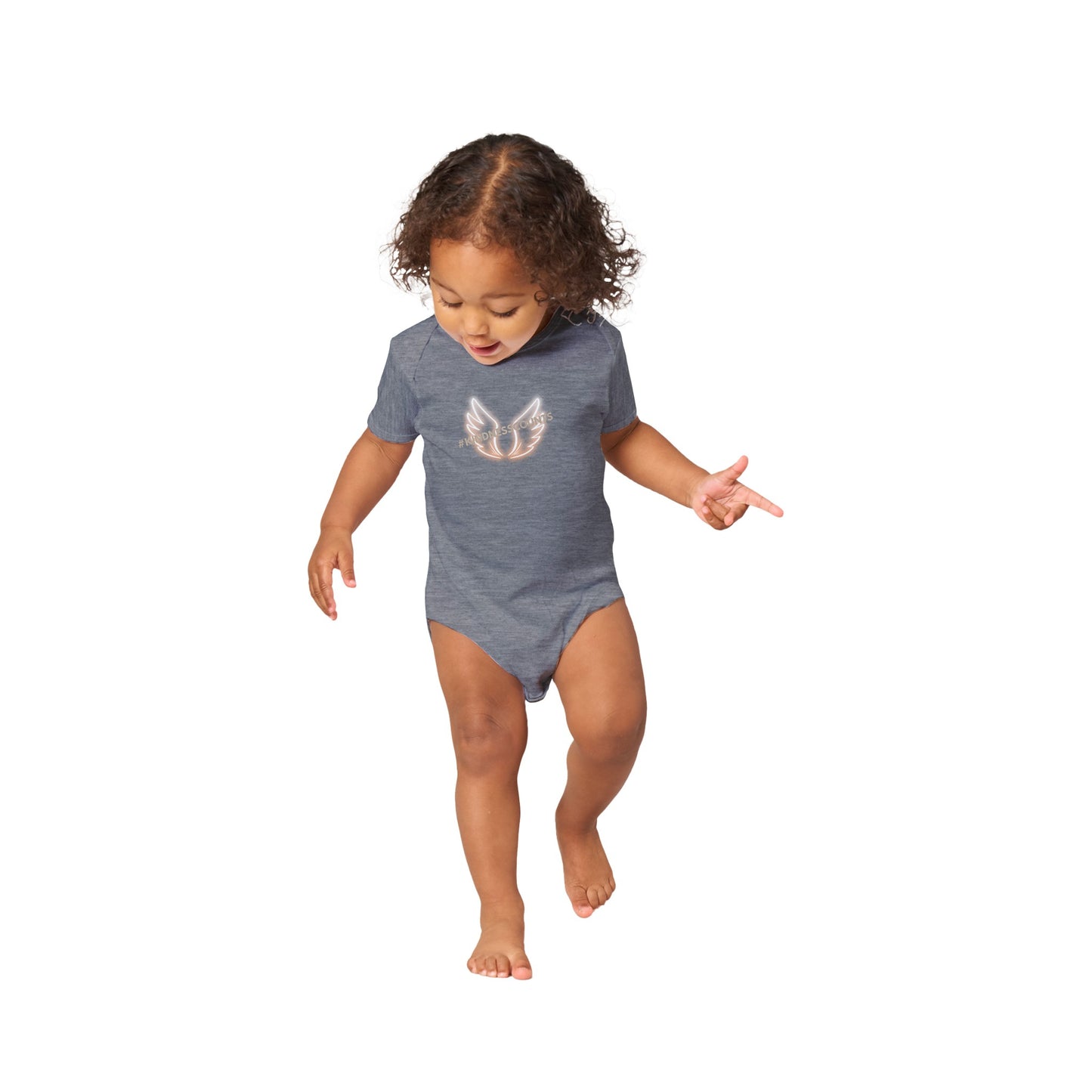 Angel Wings Classic Baby Short Sleeve Bodysuit