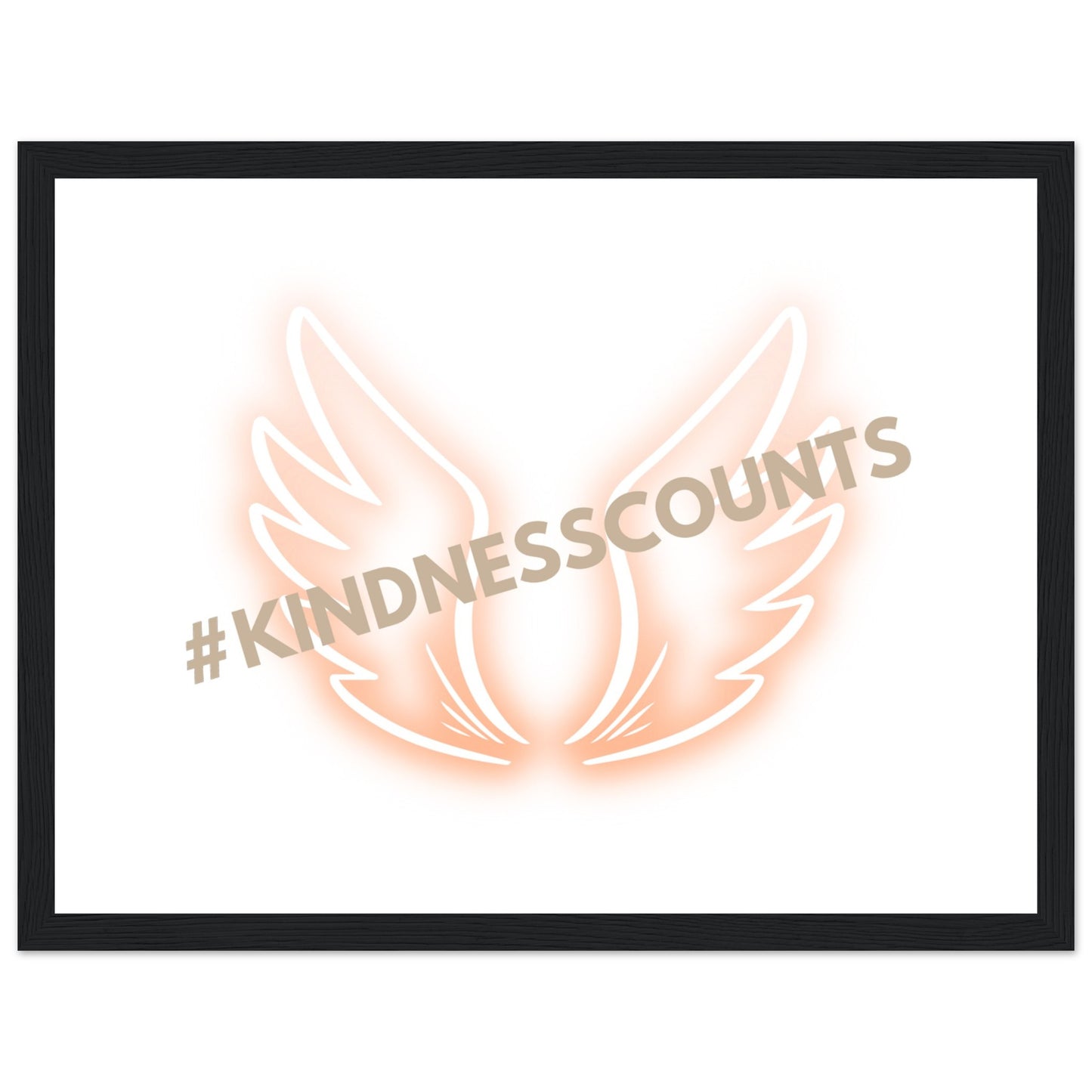 Angel Wings Premium Matte Paper Wooden Framed Poster