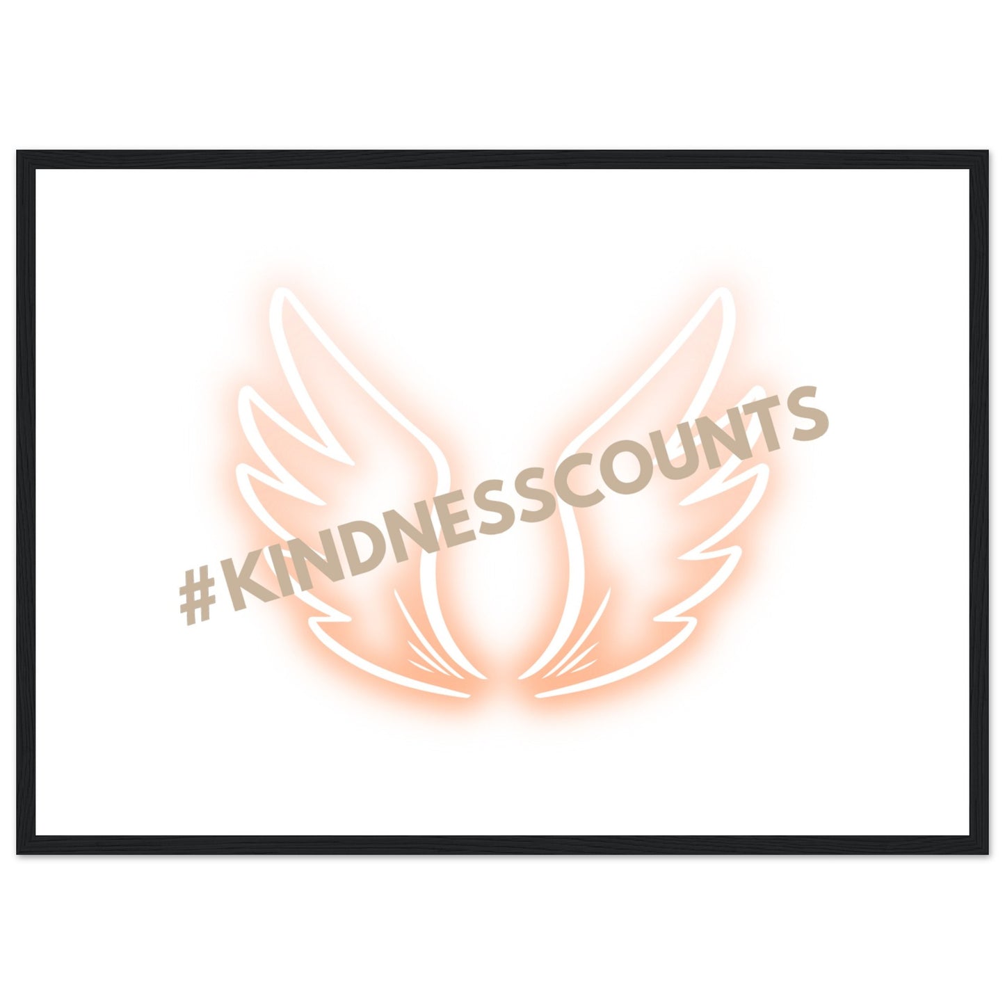 Angel Wings Premium Matte Paper Wooden Framed Poster