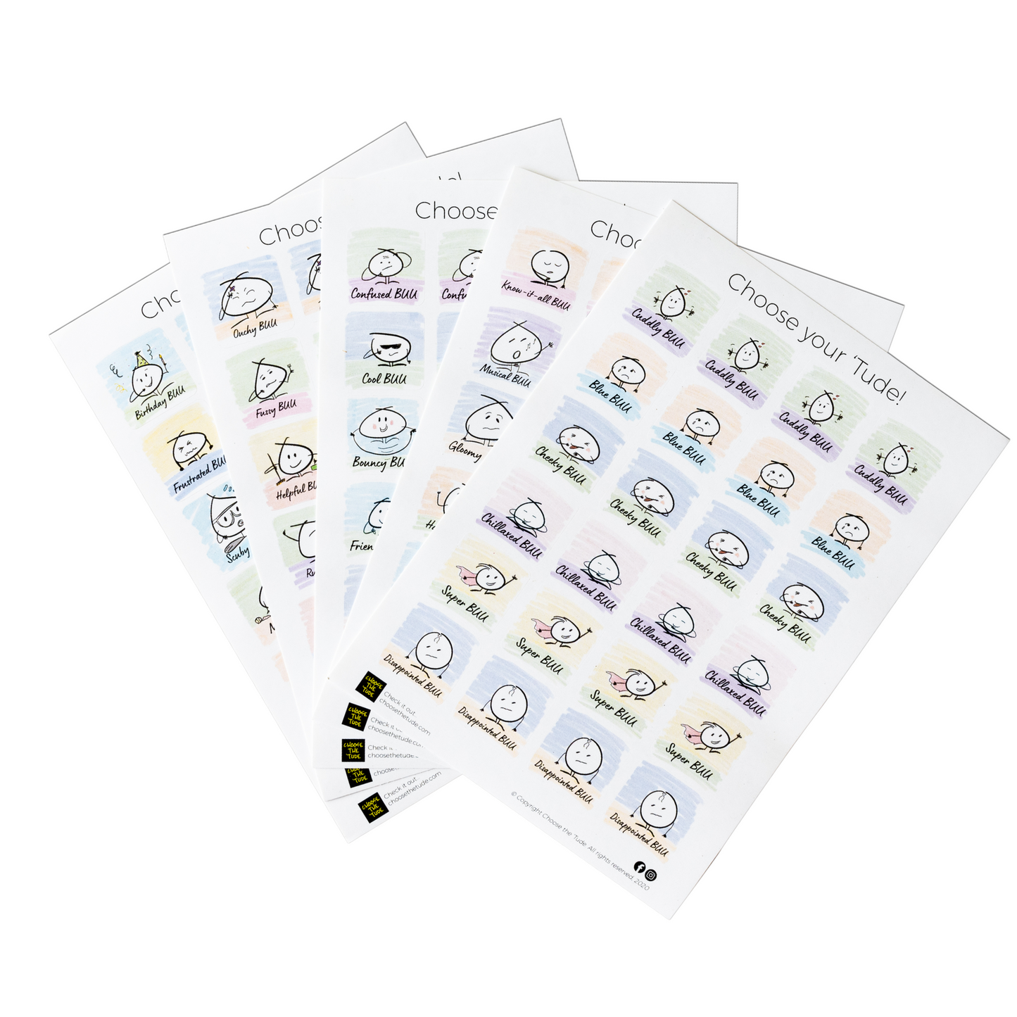 120 BUU 'Tude Sticker Pack