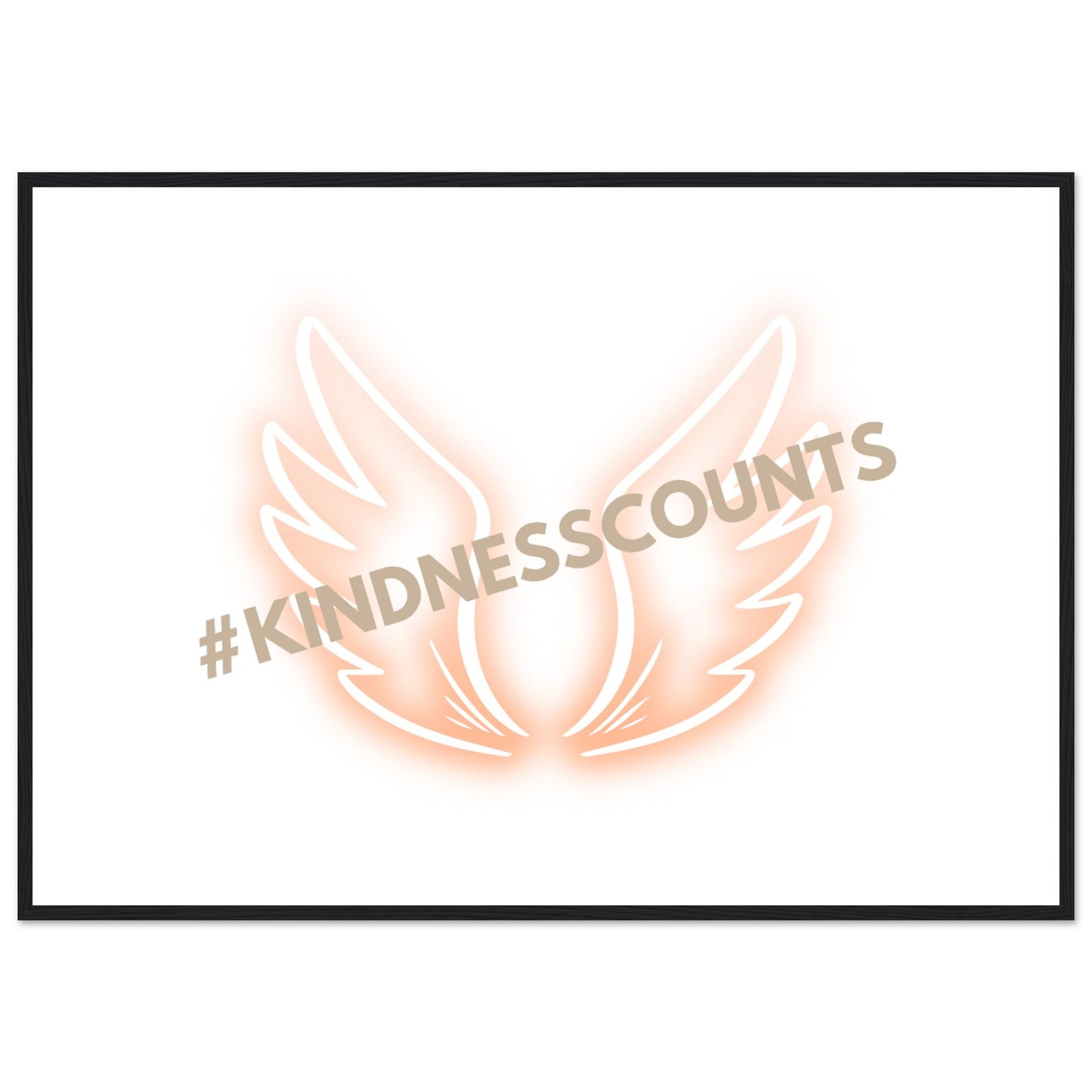 Angel Wings Premium Matte Paper Wooden Framed Poster
