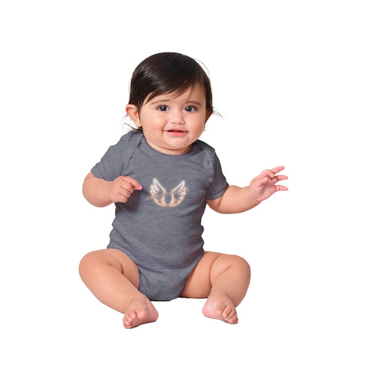 Angel Wings Classic Baby Short Sleeve Bodysuit