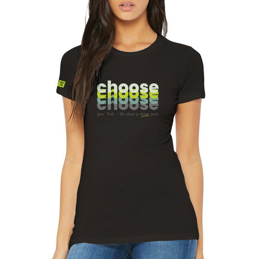 Choose Green Premium Womens Crewneck T-shirt