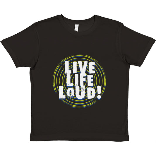 Live Life Loud Green Premium Kids Crewneck T-shirt