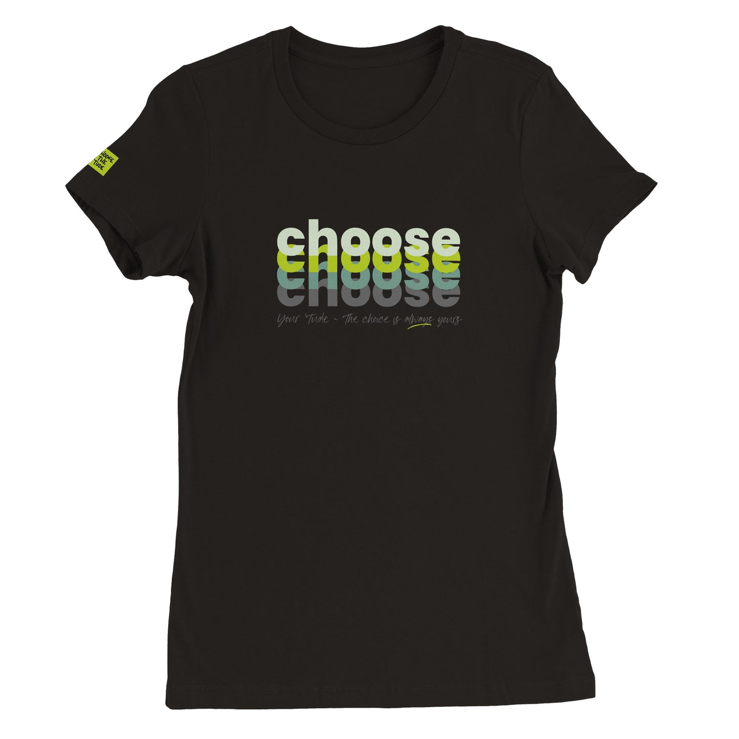Choose Green Premium Womens Crewneck T-shirt