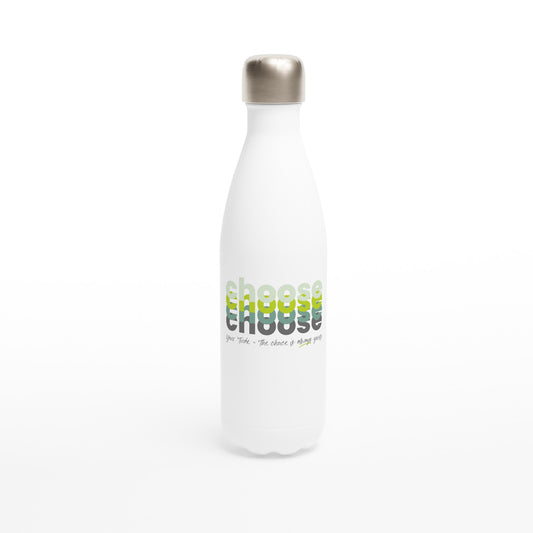 Choose Green 17oz Stainless Steel Water Bottle