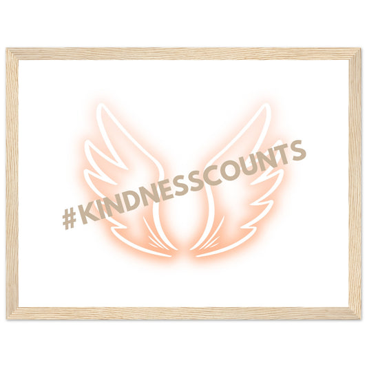 Angel Wings Premium Matte Paper Wooden Framed Poster