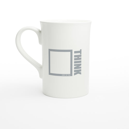 Think White 10oz Porcelain Slim Mug